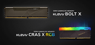 새로운 DDR4 게이밍 메모리 KLEVV CRAS X RGB, KLEVV BOLT X 론칭