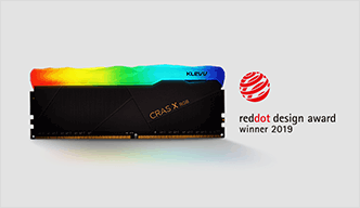 KLEVV科賦 CRAS X RGB 電競記憶體榮獲德國紅點設計大獎--產品設計獎