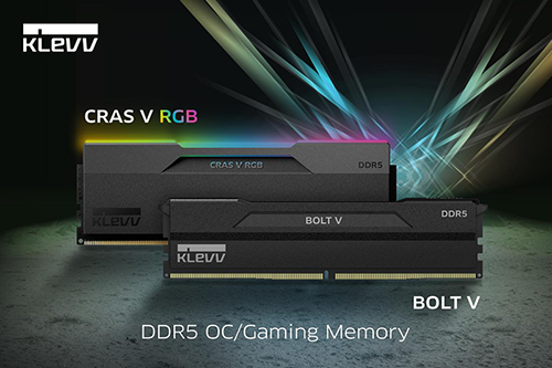KLEVV、最新のCRAS V RGBとBOLT V DDR5ゲーミングメモリを発売