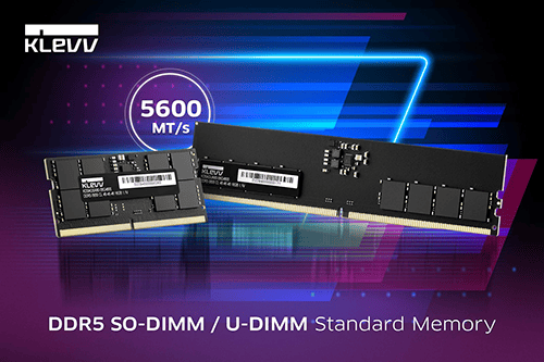 KLEVV科賦推出全新規格 DDR5-5600 標準型記憶體