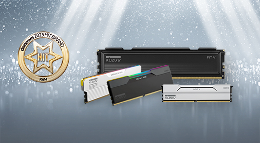 KLEVV 榮獲韓國「Danawa 2025 2H Hit Brand」記憶體殊榮