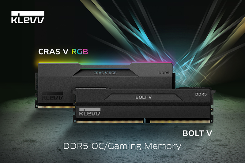 KLEVV, 신규 DDR5 게이밍 메모리 CRAS V RGB, BOLT V 출시