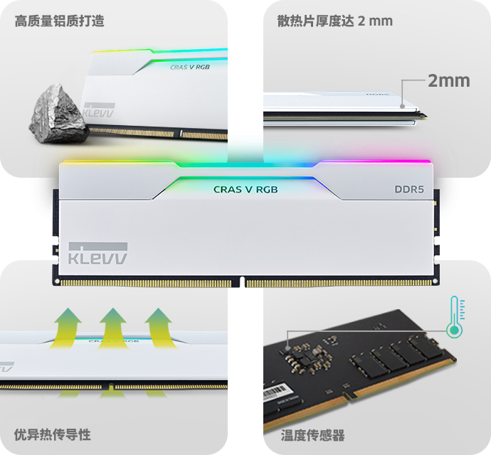 具未来感的 tone-on-tone 设计 高效能精密铝质散热片